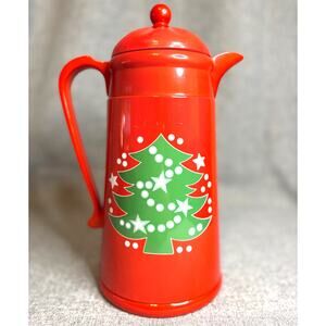Waechtersbach Thermal Red Christmas Tree Coffee Hot Drink Thermos Pitcher Carafe